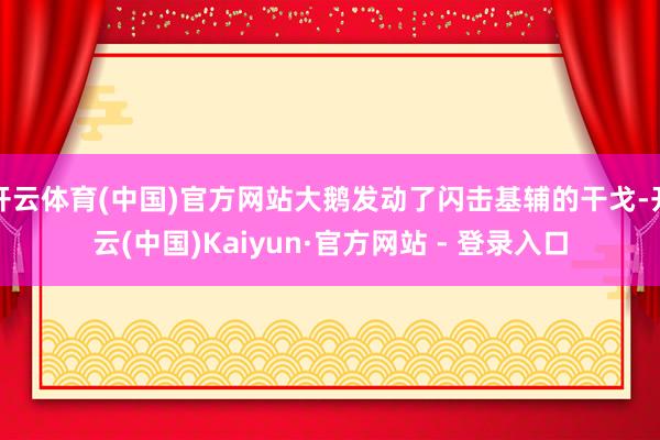 开云体育(中国)官方网站大鹅发动了闪击基辅的干戈-开云(中国)Kaiyun·官方网站 - 登录入口