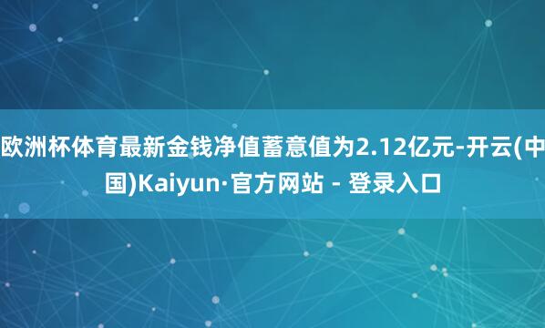 欧洲杯体育最新金钱净值蓄意值为2.12亿元-开云(中国)Kaiyun·官方网站 - 登录入口